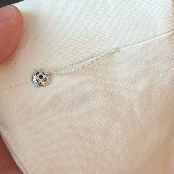 Cinq Á Sept Desiree Bandage Bridal Mini Dress In Ivory - Picture 14 of 14